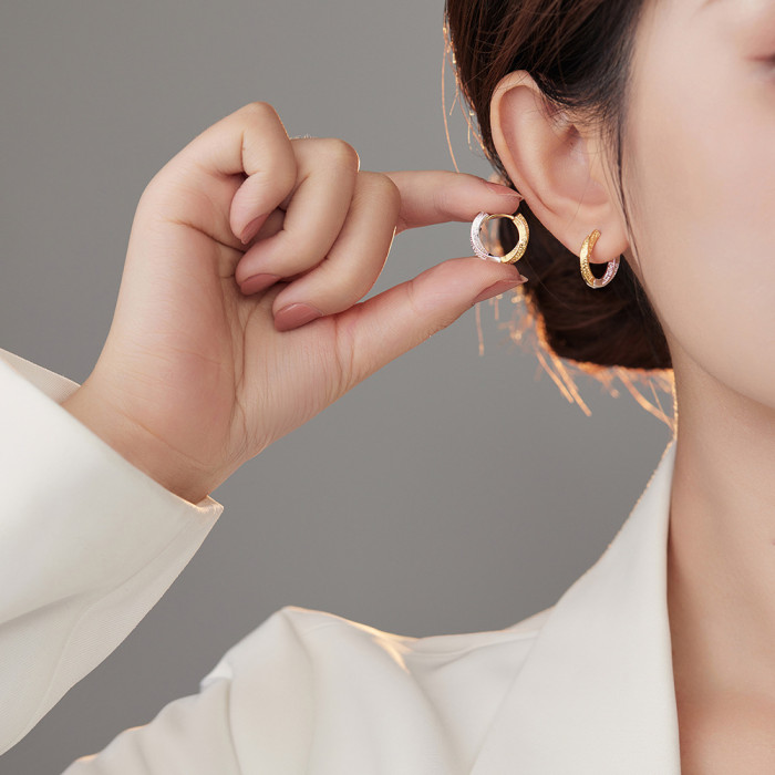 Fashion Women Huge Hoop Earrings Thin Earrings  Round Ear Jewelry Gift for Lady Girl