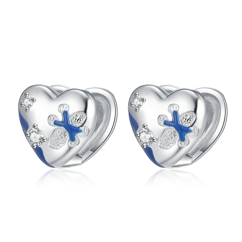 Heart Love Mosquito Coil Clip Earrings for Women Elegant Piercing Earrings Jewelry