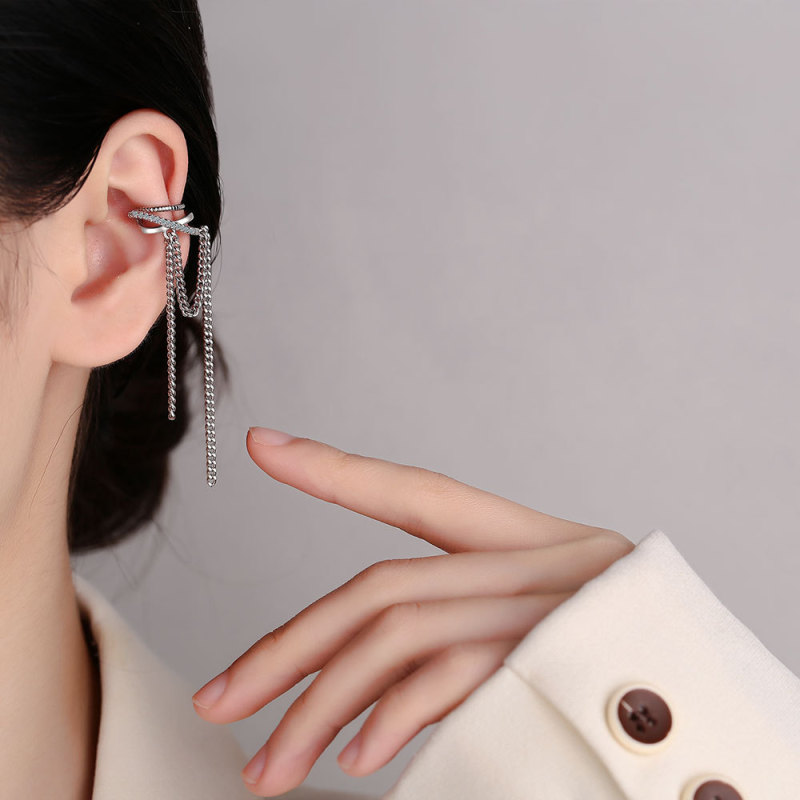 Simple Style Tassel Drop Earrings for Women Long Dangle Earring Piercing Line Accessories Thin Mini Trendy Ear Jewelry