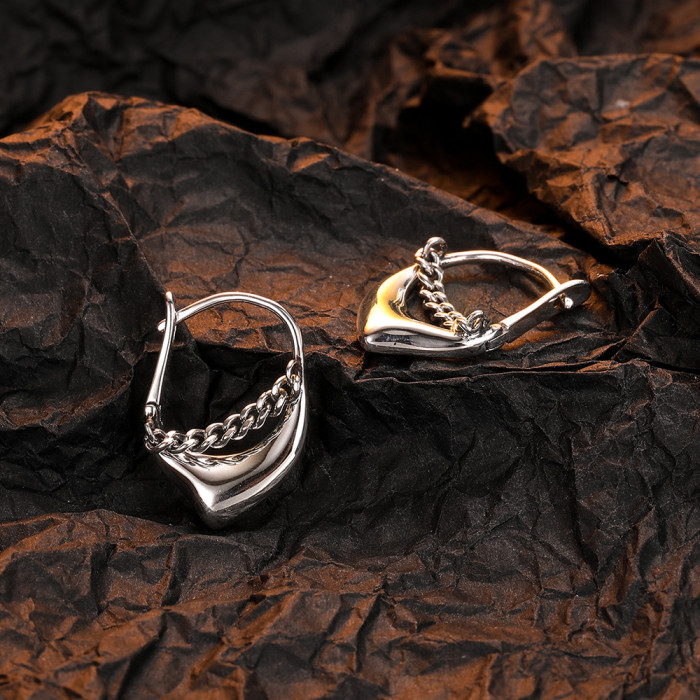 Fashion Smooth Love Heart Hoop Earrings Simple Cute Heart Circle Piercing Earring Buckle Statement Jewelry