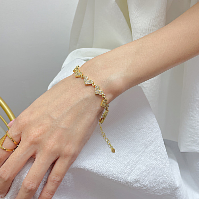 Heart Charm Bracelet For Women Pulsera Jewelry Stainless Steel Chain Armbanden Bijoux Femme Bridesmaid Gift