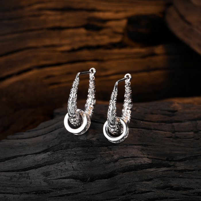 Luxury Trendy  Hoop Earrings Wedding Party Elegant Accessories for Women Anniversary Gift  Jewelry