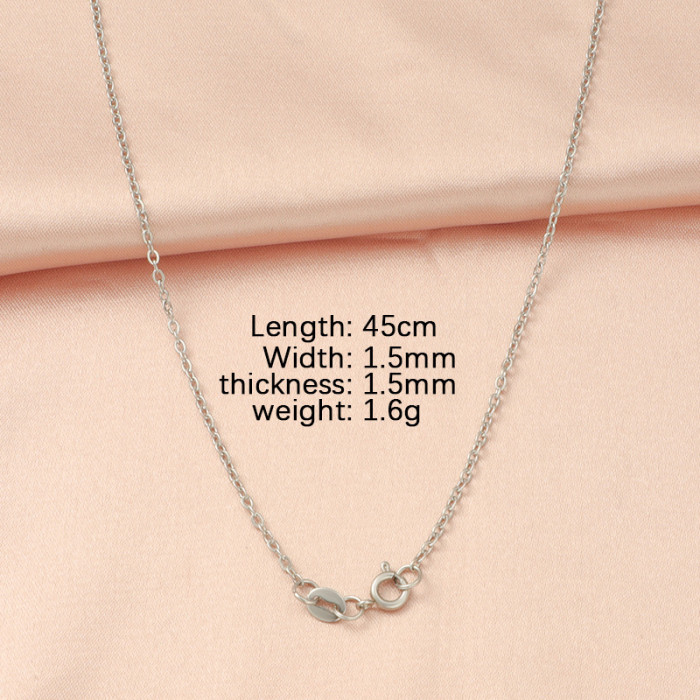 Stainless Steel Spring Clasp Cross Chain DIY Ornament Necklace Chain Accessories