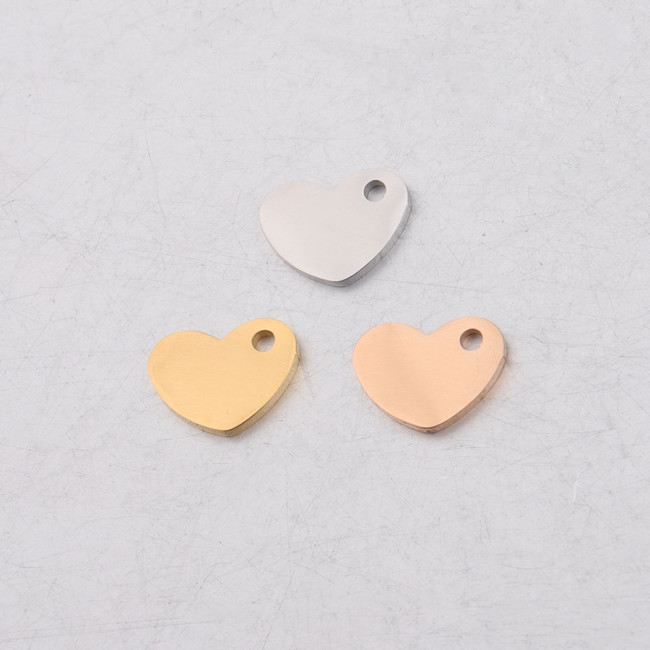 Love Pendant Ornaments Accessories Stainless Steel DIY Tag