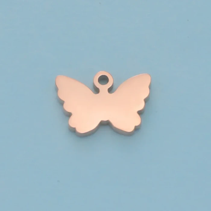 Stainless Steel Creative Exquisite Butterfly Pendant DIY Animal Series Ornament Accessories