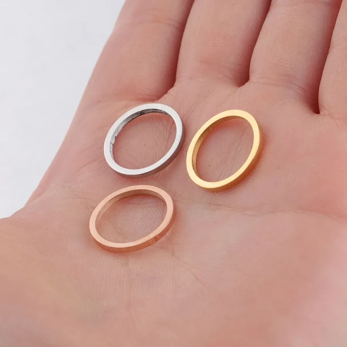 15mm Small Circle Circle Ornament Accessories DIY Stainless Steel