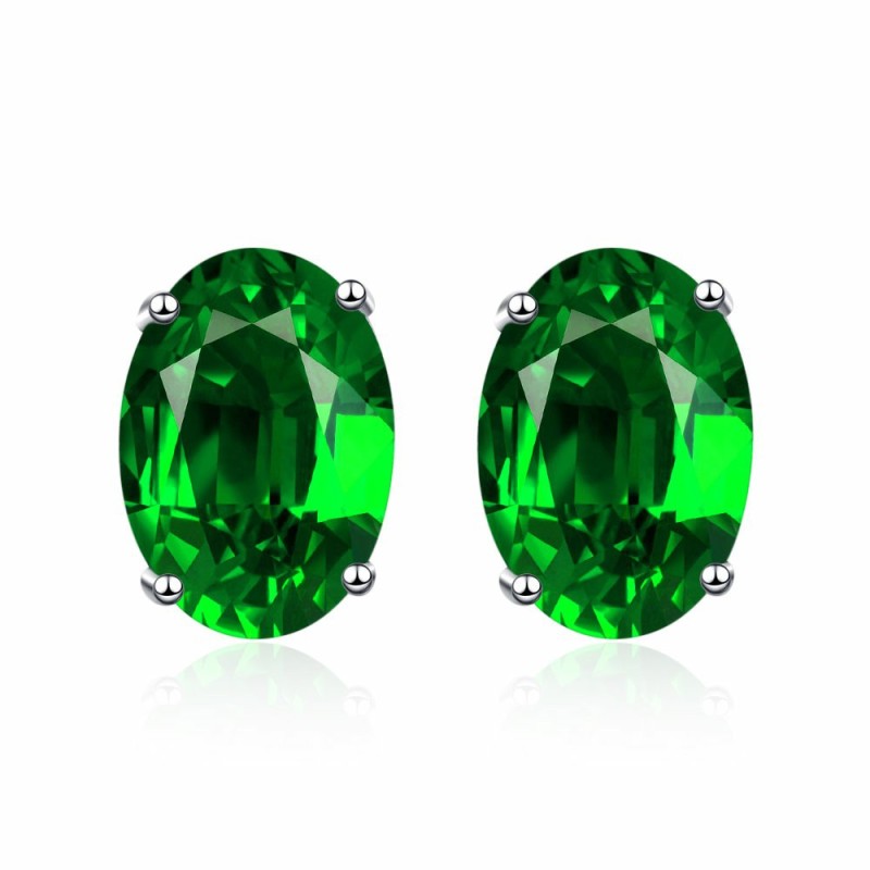 Fashion Simple Temperament Single Zircon  Gemstone  Earrings Factory Direct