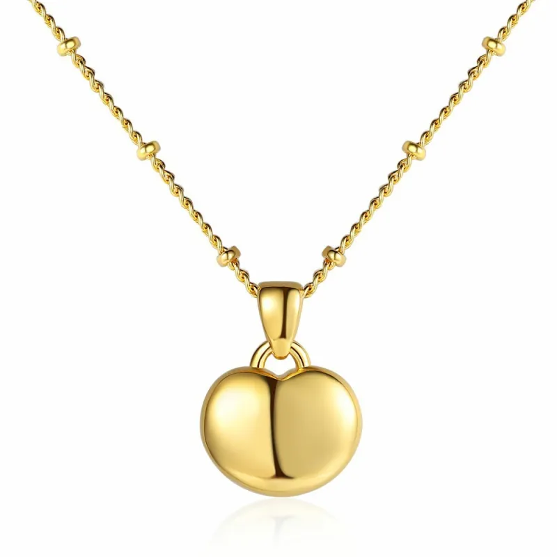 Love Necklace for Women Ins Simple Round Plate Pendant Necklace