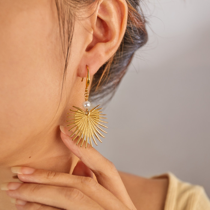 Jewelry Fashion Electroplated Tassel Earrings Personality Ins Stainless Steel Earrings for Women