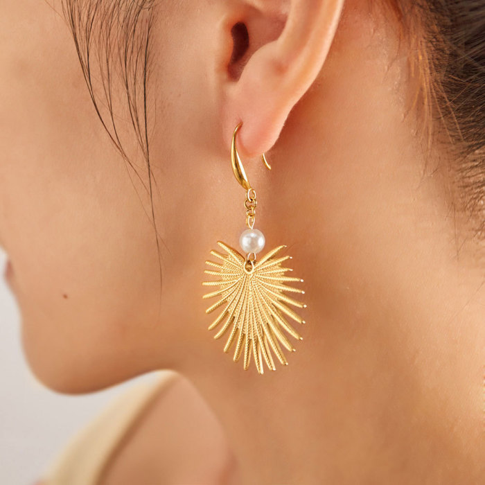Jewelry Fashion Electroplated Tassel Earrings Personality Ins Stainless Steel Earrings for Women
