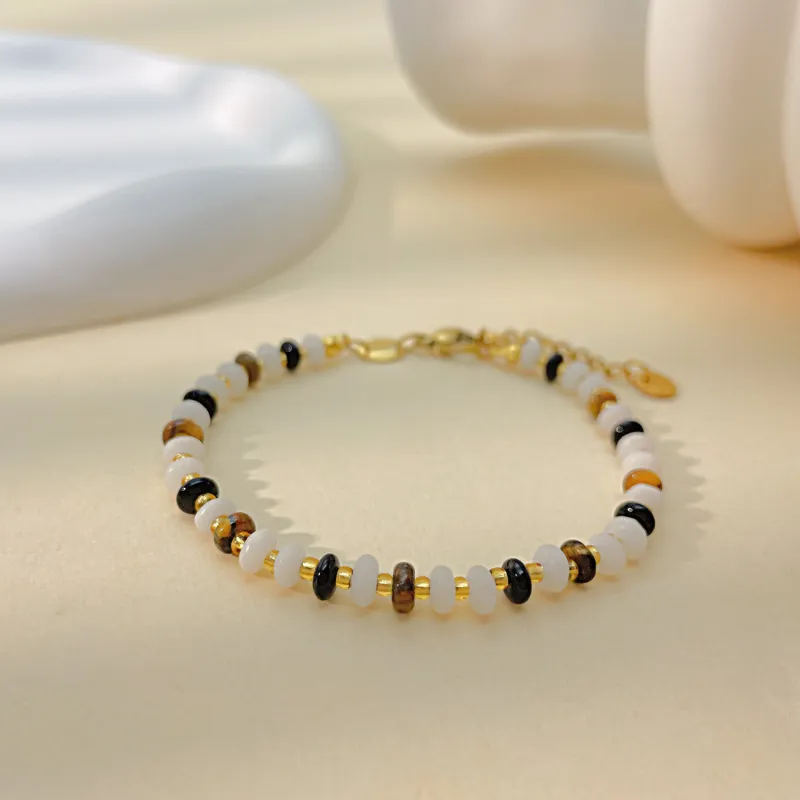 Ornament Bohemian Style Tigereye Bracelet Personality Retro Ethnic Style Dopamine Beaded Bracelet
