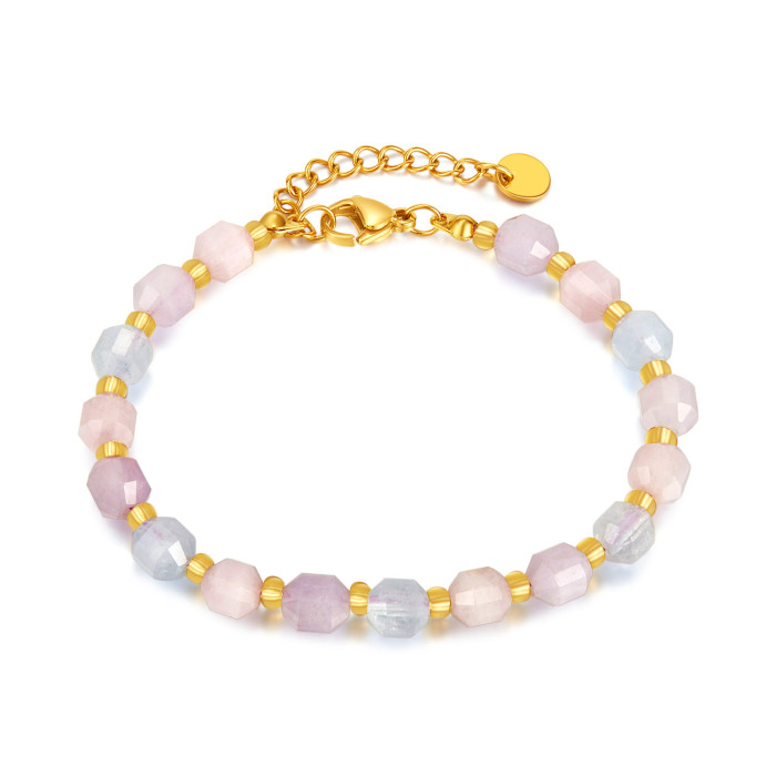 Ornament Summer Natural Morganite Bracelet Cute Dream Xuan Yi Cao Color Beaded Bracelet