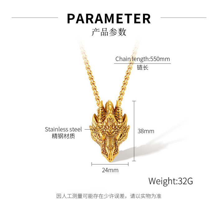 Hot Selling Stainless Steel Retro Domineering Faucet Pendant Hip Hop Fashion Necklace