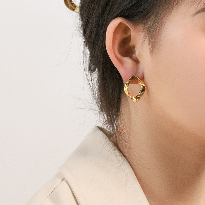 925 Silver Needle Ins Irregular Earrings Fashion Stud Earrings for Women