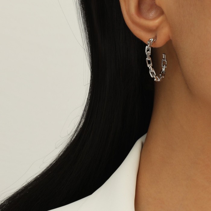 925 Silver Needle Classic Luxury Jewelry Screw  C Stud Earring for Women Men Top Quality Love Earrings Gifts 2024