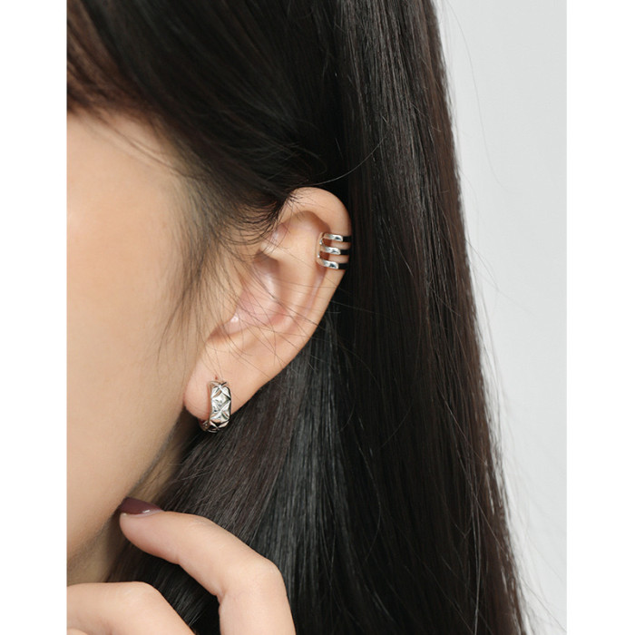 925 Silver Needle Classic Luxury Jewelry Screw  C Stud Earring for Women Men Top Quality Love Earrings Gifts