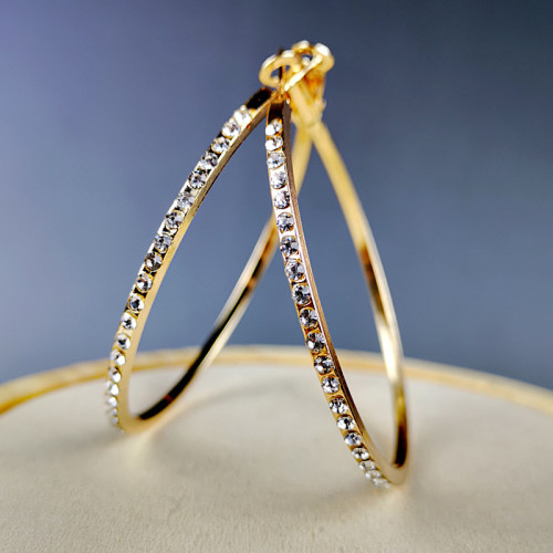 Hoop Earrings for Women Trend C Shape Accessories Minimalist Fashion Jewelry Gift
