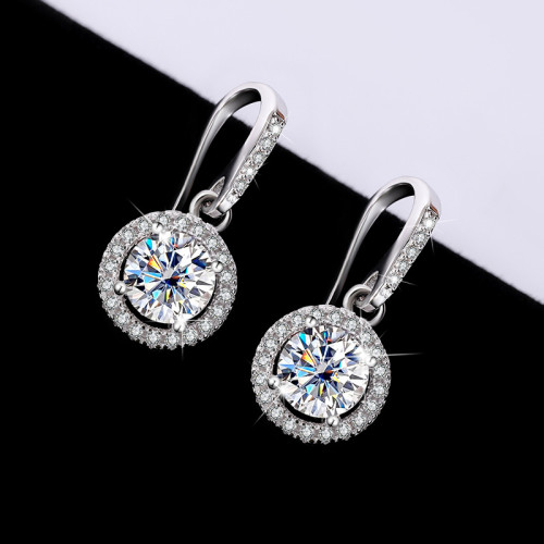 Crystal Aaa Zircon Tassel Drop Earrings for Women Temperament Elegant Earring Bride Wedding Party Jewelry