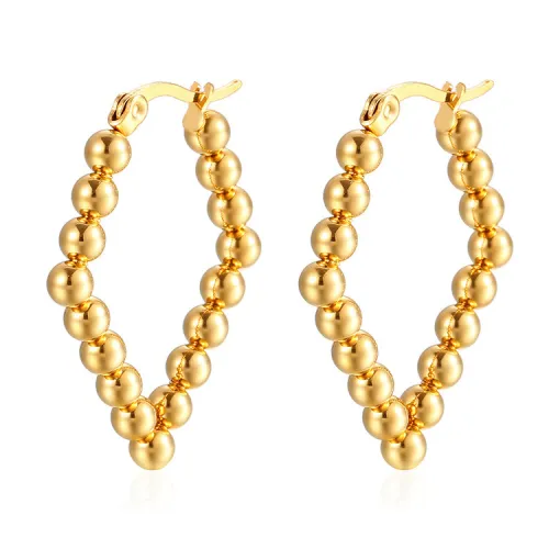 Fashion Modern Stainless Steel C Shape Ear Ring Ear Circle Hoop Simple Basic Earrings Round Huggies Wholesale Girl Jewelry