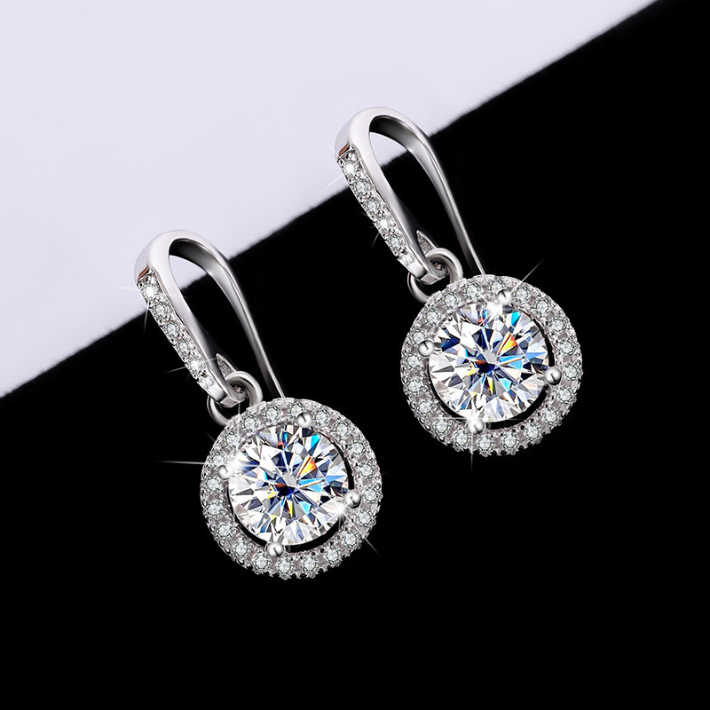 Crystal Aaa Zircon Tassel Drop Earrings for Women Temperament Elegant Earring Bride Wedding Party Jewelry