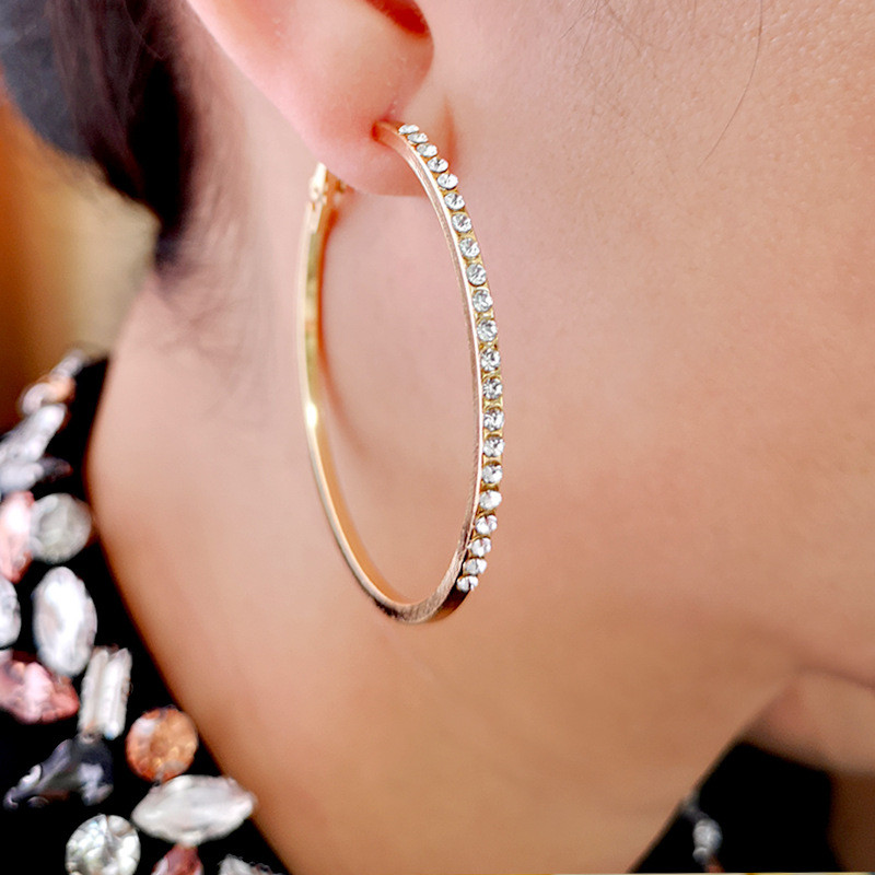 Hoop Earrings for Women Trend C Shape Accessories Minimalist Fashion Jewelry Gift