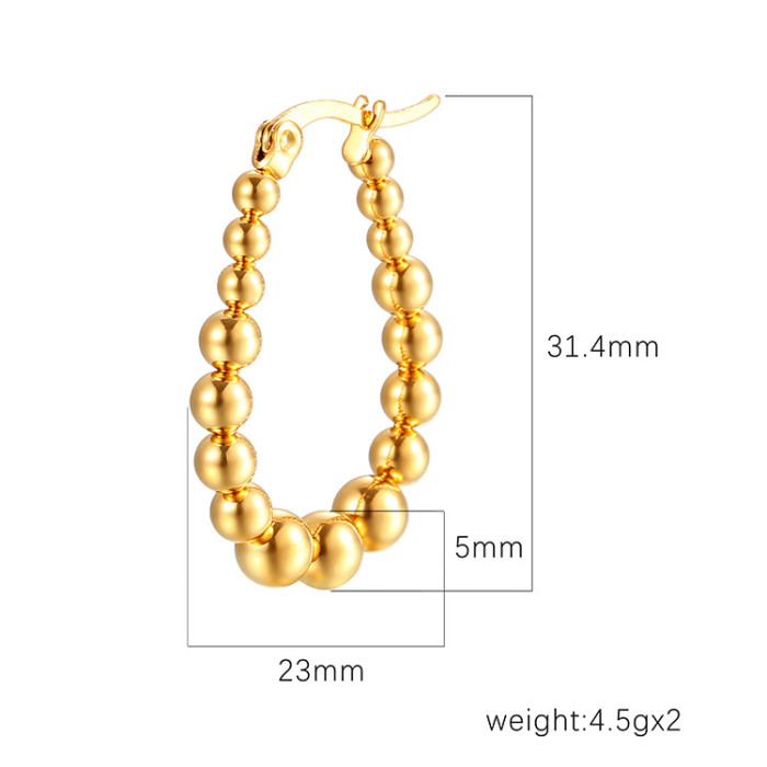 Popular Gold Color  Hoop Earrings for Women Simple Design Round Circle Huggies Earrings Steampunk Accessories Jewelry