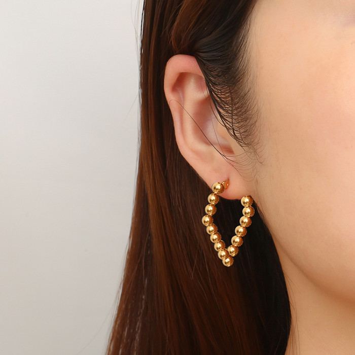 Fashion Modern Stainless Steel C Shape Ear Ring Ear Circle Hoop Simple Basic Earrings Round Huggies Wholesale Girl Jewelry