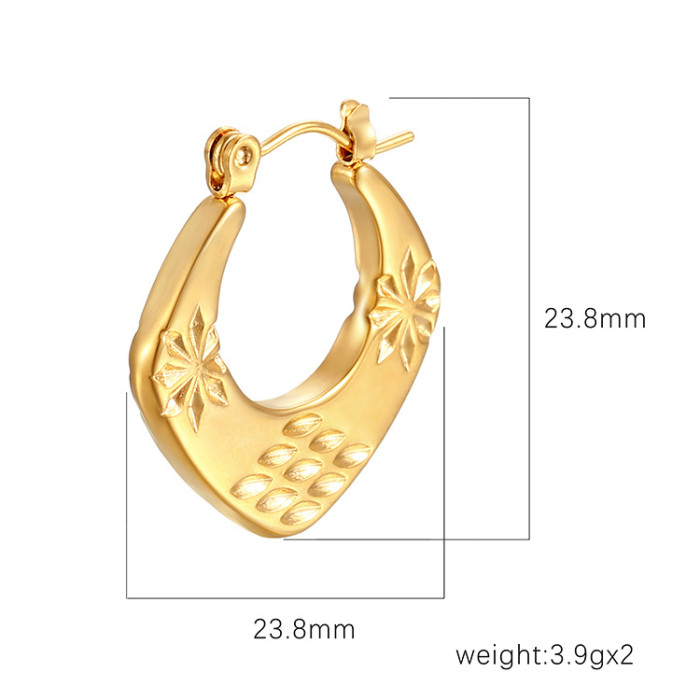 Tainless Steel Tube Hoop Earrings for Women Punk Statement Earrings Brincos Fashion Jewelry
