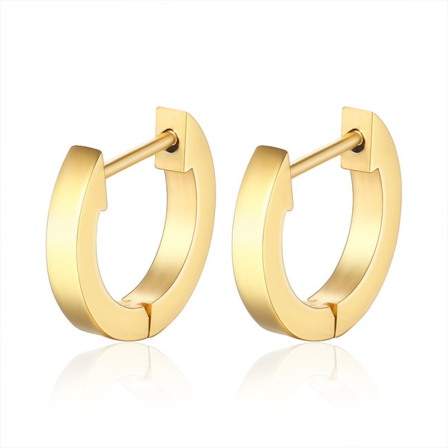 Hoop Earrings for Women Stainless Steel Geometirc Statement Earrings Punk Jewelry Party Birthday Gifts
