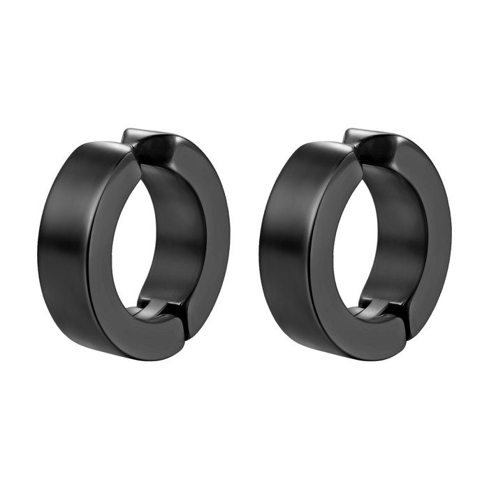 Korean Men's Ear Cuff Fashion Titanium Steel Clip Earrings For Men Single Ear Clips Without Pierced Ears Stainless Steel Jewelry