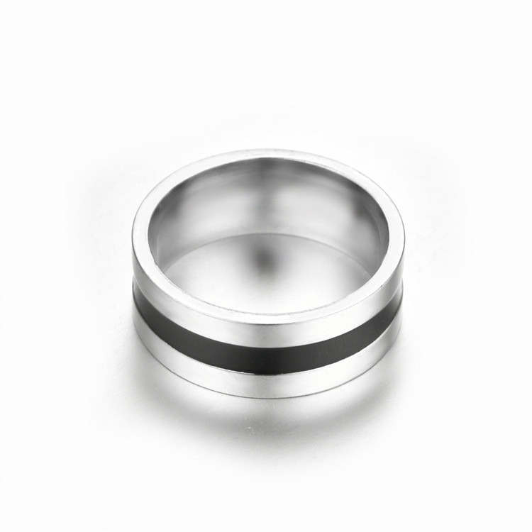 Men's titanium steel ring