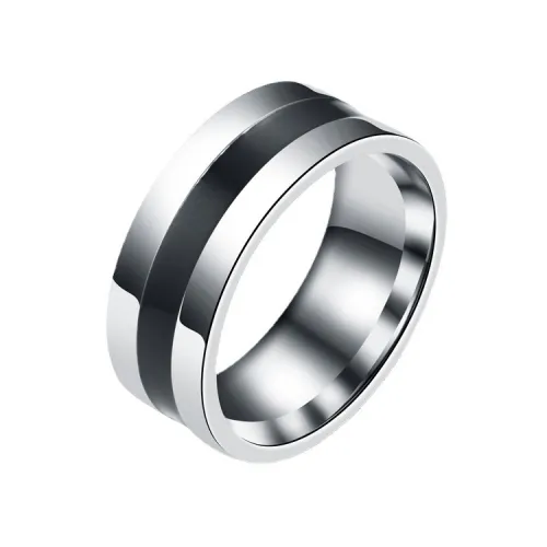 Men's titanium steel ring