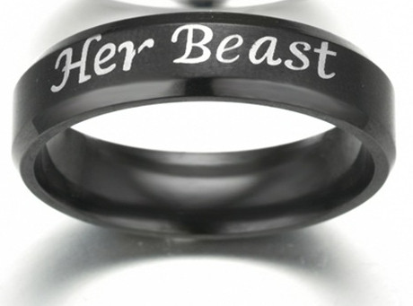 Her Beast His Beauty Couple Ring