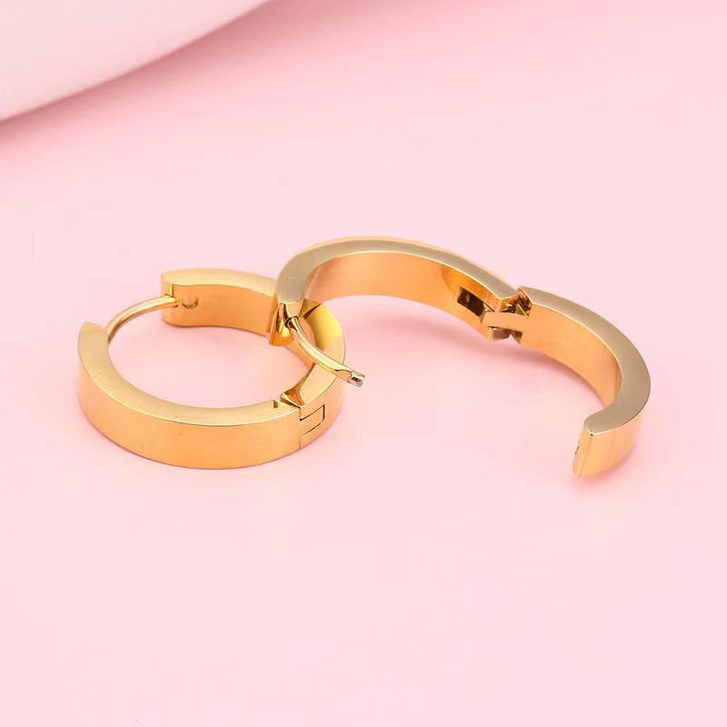Small Stainless Steel Personality Ins Fashion Men Women Hoop Earring