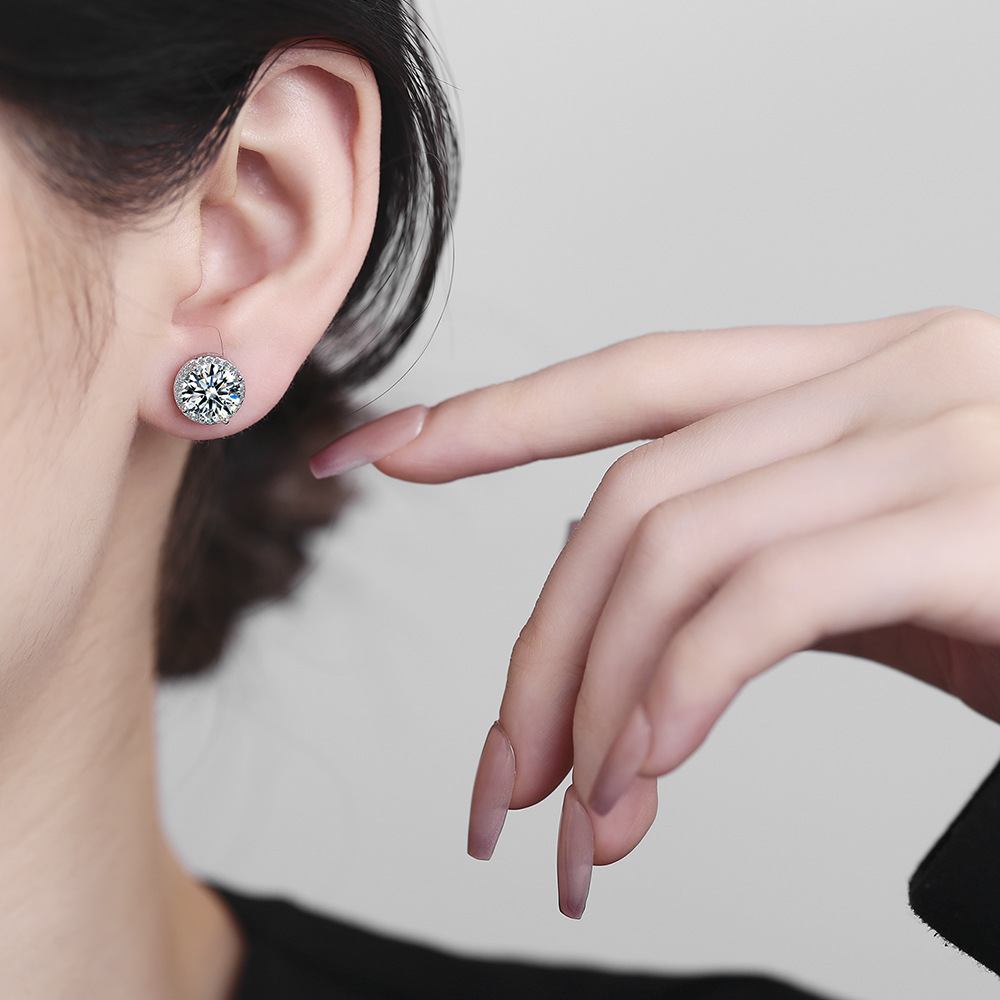 Zircon Stud Earrings for Women