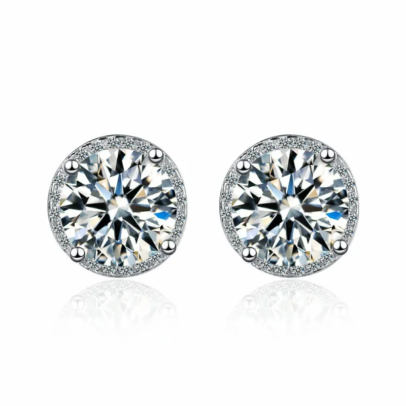 Zircon Stud Earrings for Women