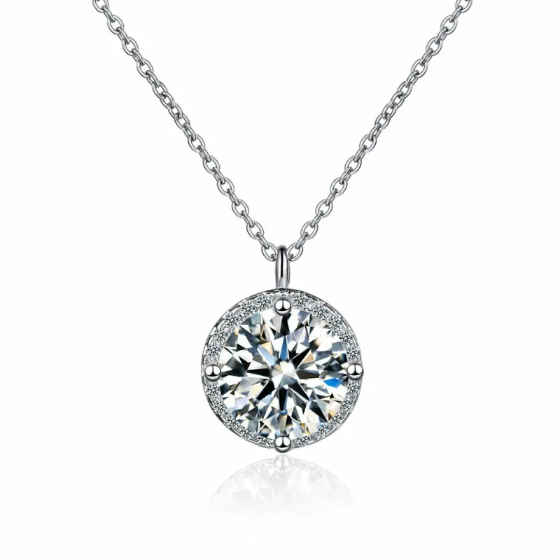 round Women's High-Grade Zircon Necklace