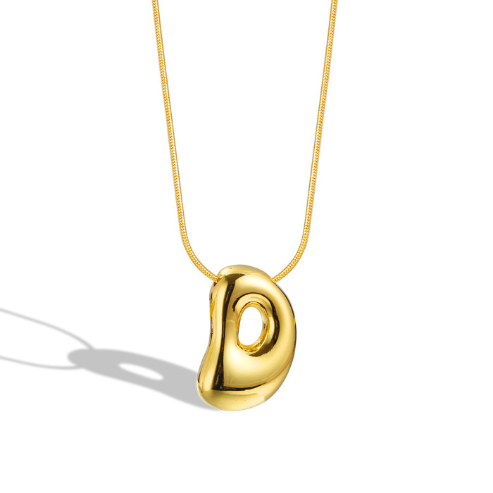 Balloon Bubble Chubby 26 Letter Necklace