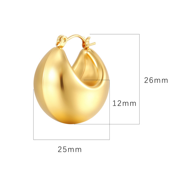 Stainless Steel Hollow Earrings