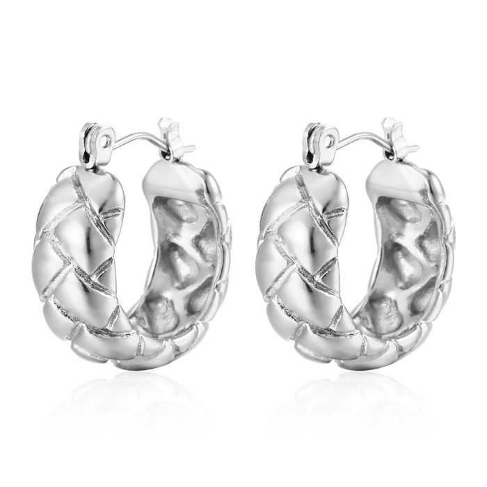 Stainless Steel Gold Earrings Trendy Earings