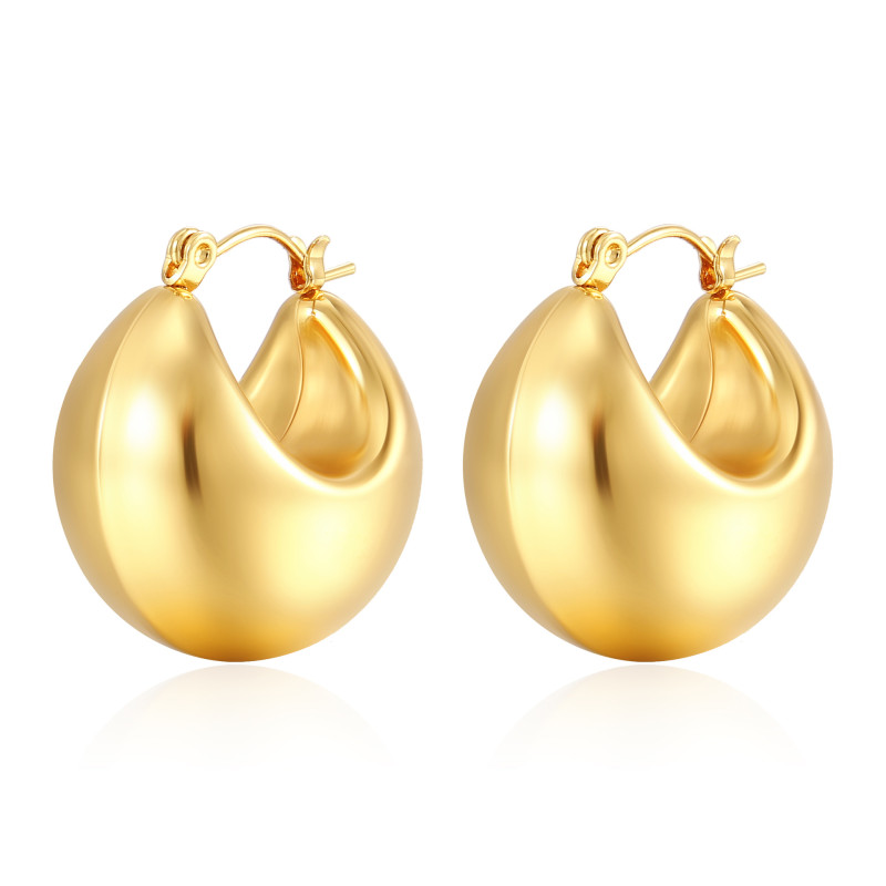 Stainless Steel Hollow Earrings