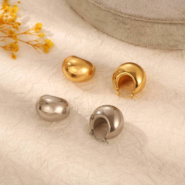 Stainless Steel Hollow Earrings