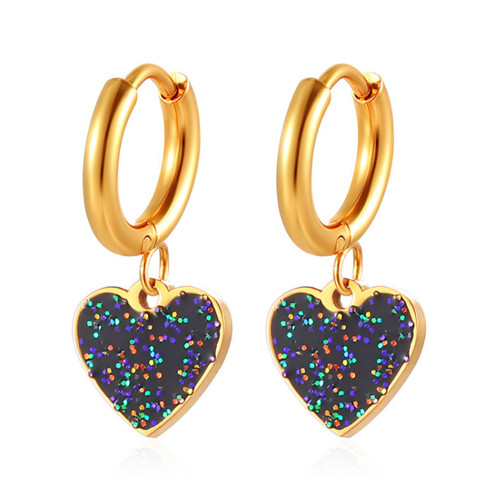 Personalized Love Heart Shaped Stainless Steel Ear Clip