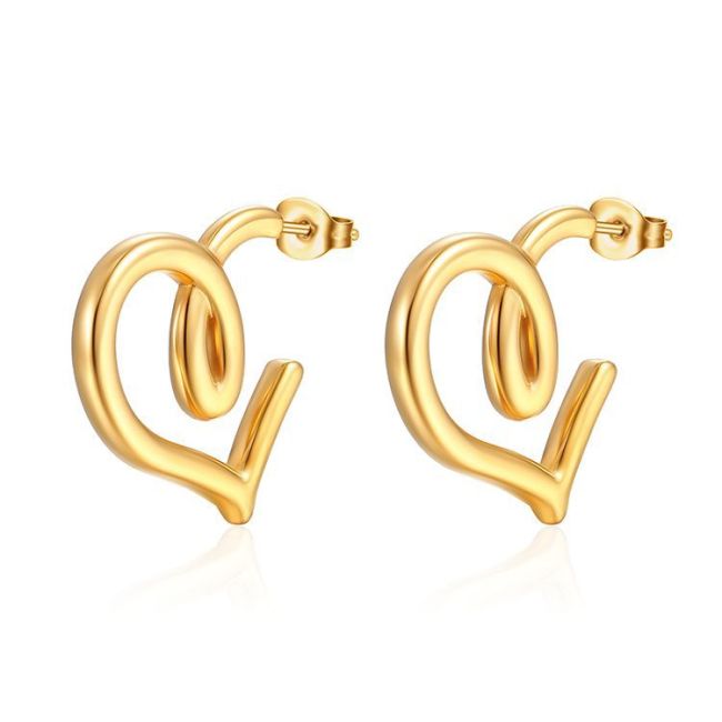 Heart Stainless Steel Earrings