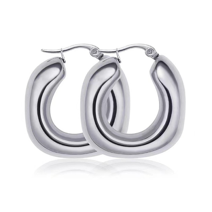 Delicate Indie Stainless Steel Hollow Earrings