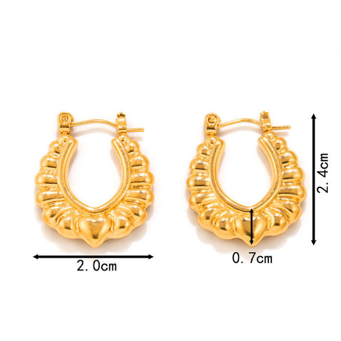 Stainless Steel Earrings Luxury