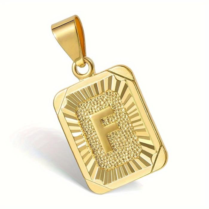 26 Alphabet Elegant Unisex Pendant Necklace - Initial Letter  with Durable Cuban Curb Chain Versatile Simple  Everyday Wear