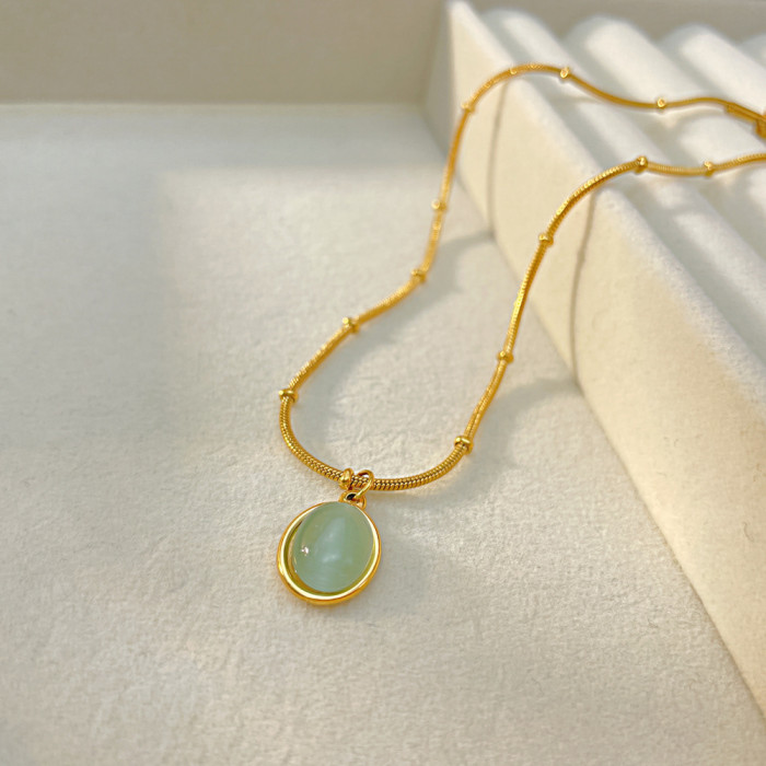 All Match Retro Style Titanium Steel Clavicle Chain Wholesale Fashion High-Grade Stainless Steel Necklace
