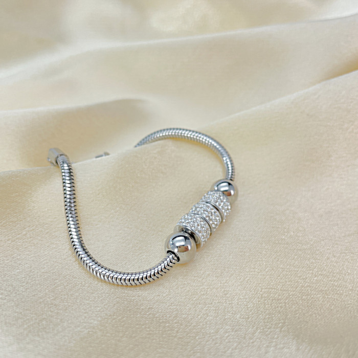 Luxury Titanium Steel Snake Bones Chain Wholesale Foreign Trade Personality All-Match Stainless Steel Bracelet for Women