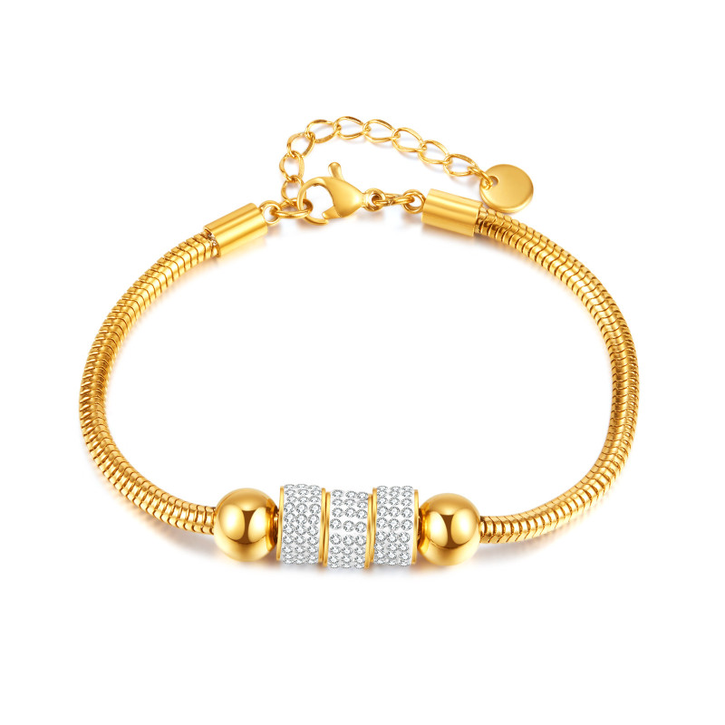 Luxury Titanium Steel Snake Bones Chain Wholesale Foreign Trade Personality All-Match Stainless Steel Bracelet for Women